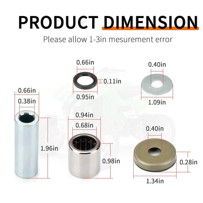 Front Lower A-Arm Bushing Seal Washer Kit for Arctic Cat 400 DVX (2004–2008)