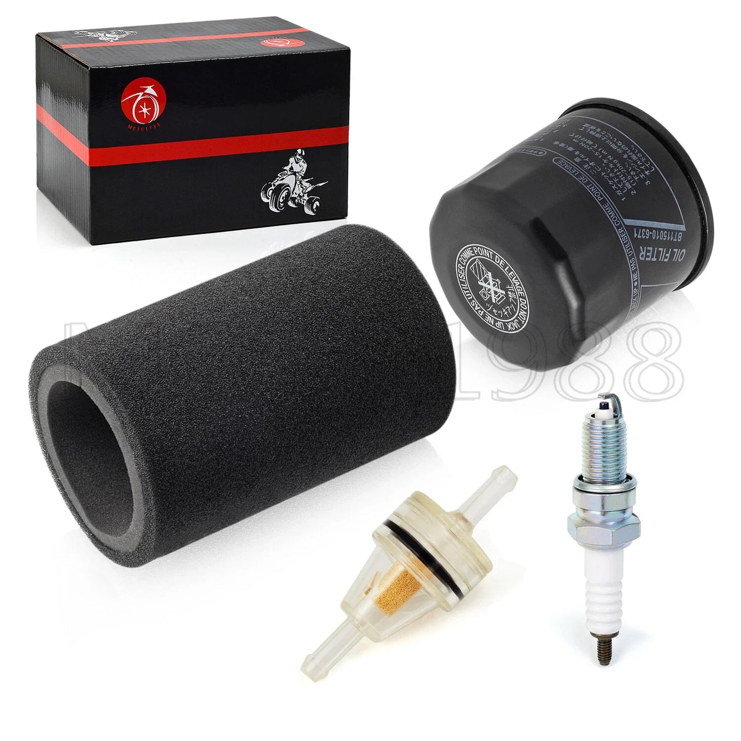 3x Air Filter/Oil/Fuel Filter for Yamaha Kodiak 450 YFM450F (2005–2006)