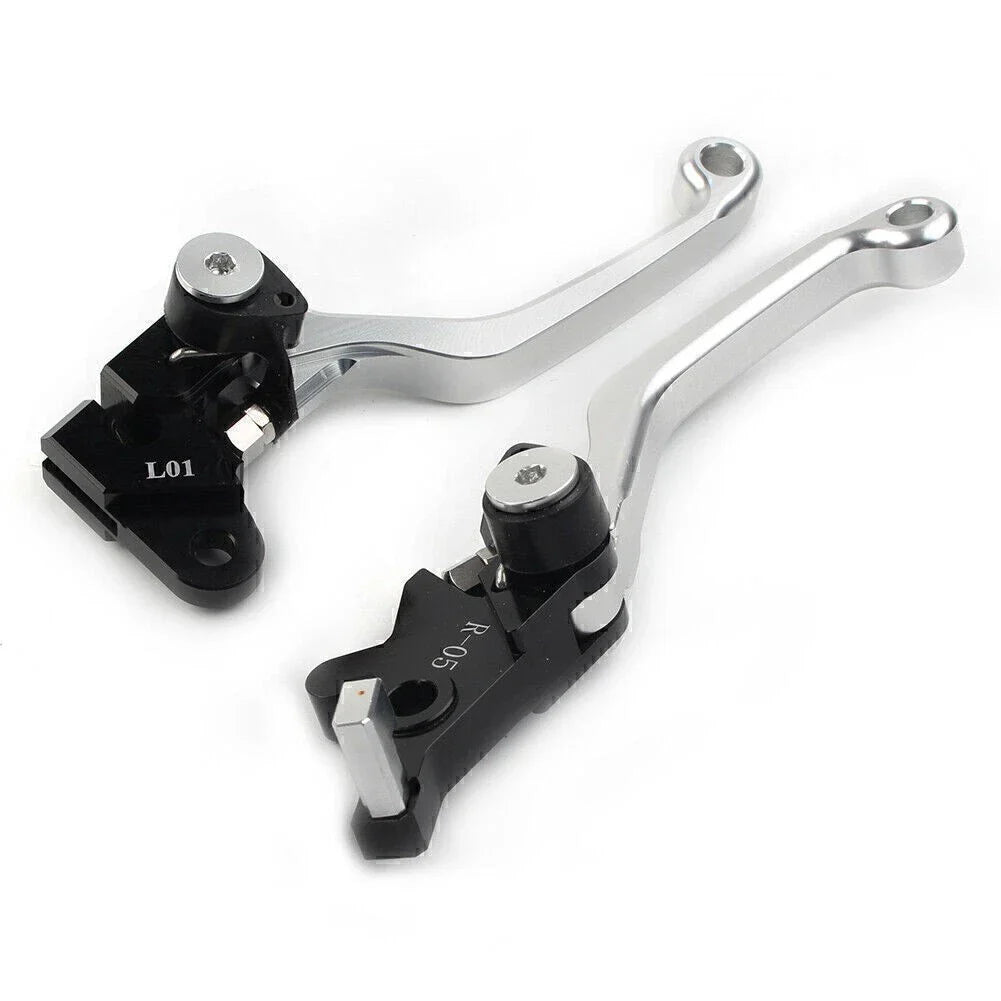 CNC Silver Pivot Brake Clutch Levers for Honda XR250 XR400 (1995-2007)