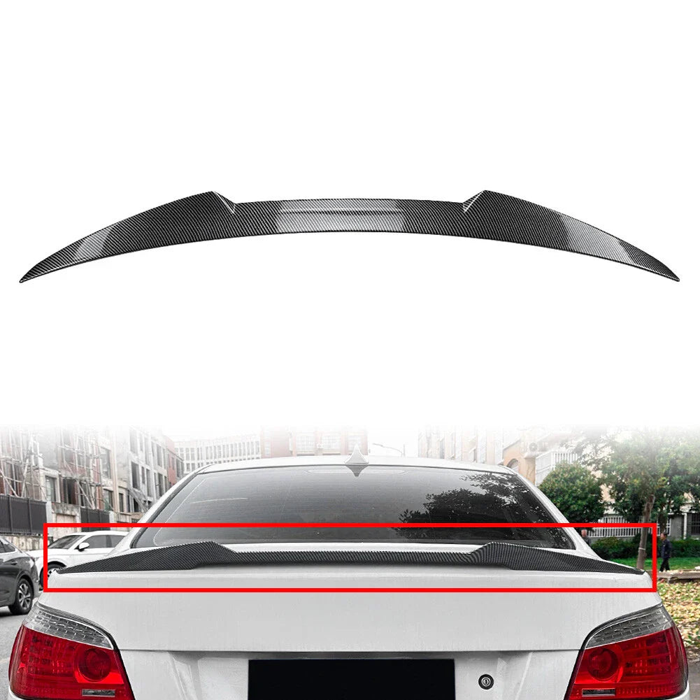 Carbon Look Rear Trunk Spoiler Wing Lip for BMW 5 Series E60 (2004-2010)
