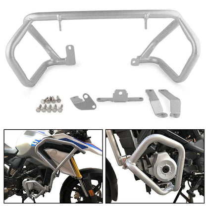 Silver Moto Lower Bumper Crash Bar Engine Guard for BMW G310GS G310R (2017-2018)
