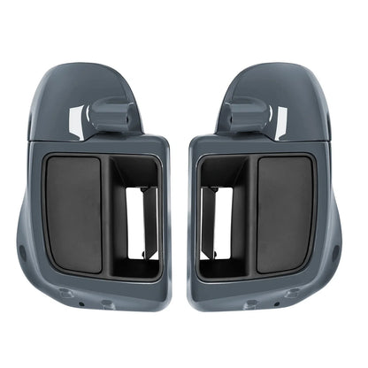 Lower Vented Fairings for Harley Touring 2014-2023 Gunship Gray