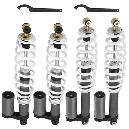 2 x Front + Rear Air Shocks Absorbers for Polaris RZR S 800 (2009–2012)