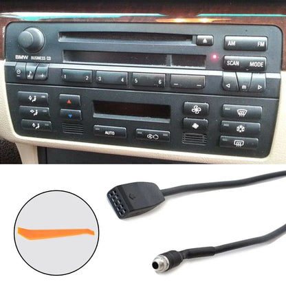 3.5mm Car AUX In Input Interface Adapter MP3 Radio Cable for BMW E39/E53/X5