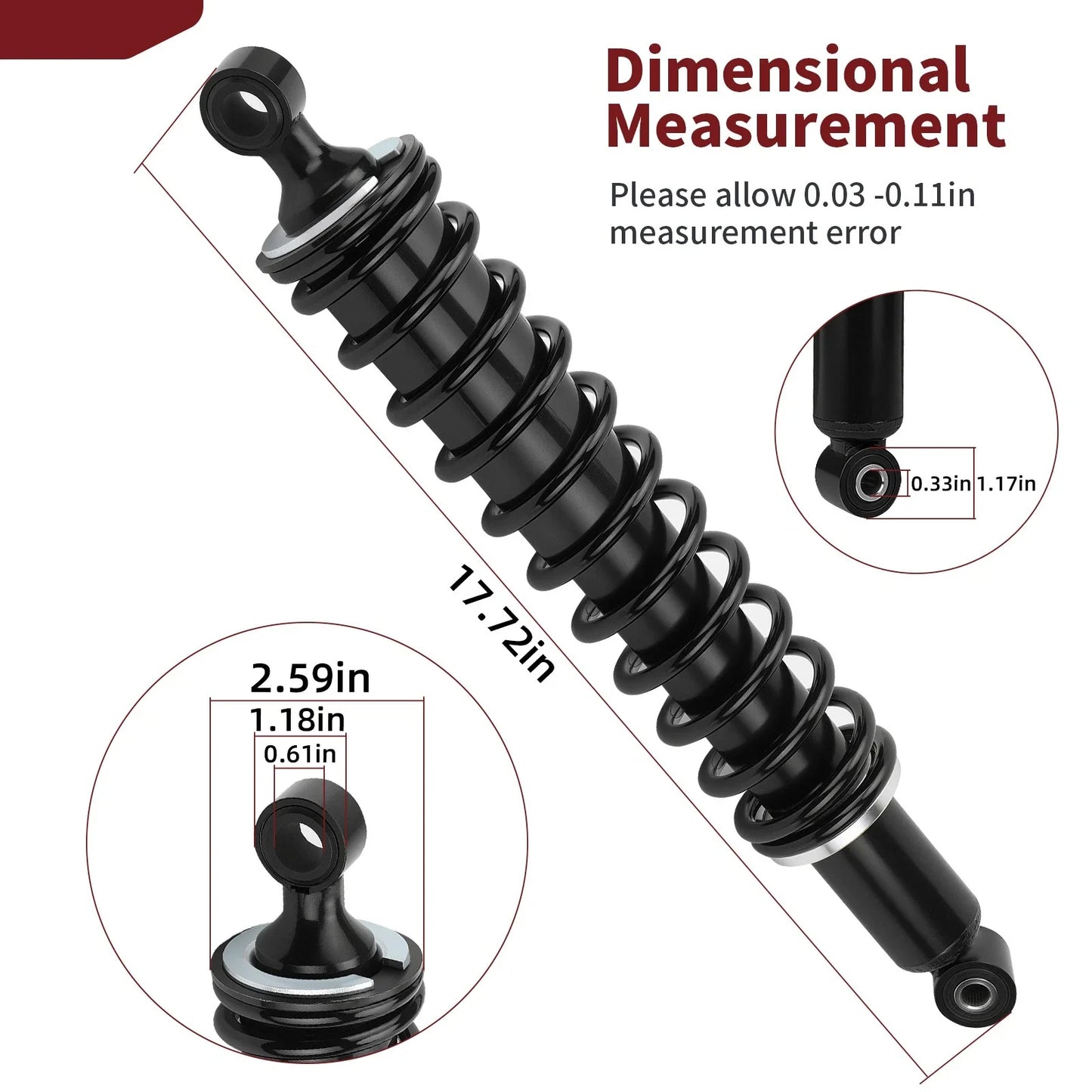 Front Shock Absorber for Honda Foreman 500 TRX520FE2/FM (2020–2024)