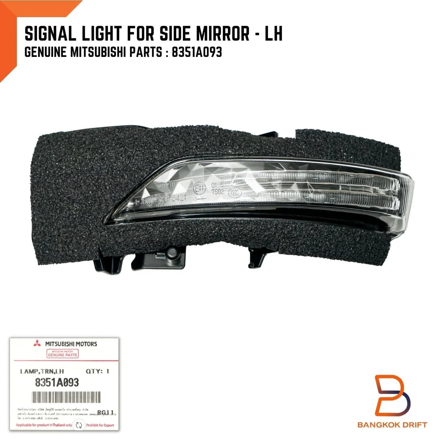 LH Turn Signal Light for Mitsubishi Triton Ute (2019-2024)