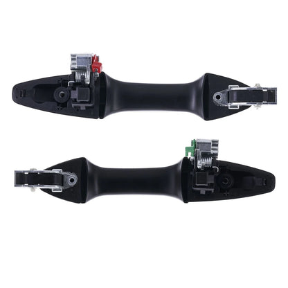 Set of 2 Rear Left + Right Door Handle Outer Black for Honda CRV (2007–2012)