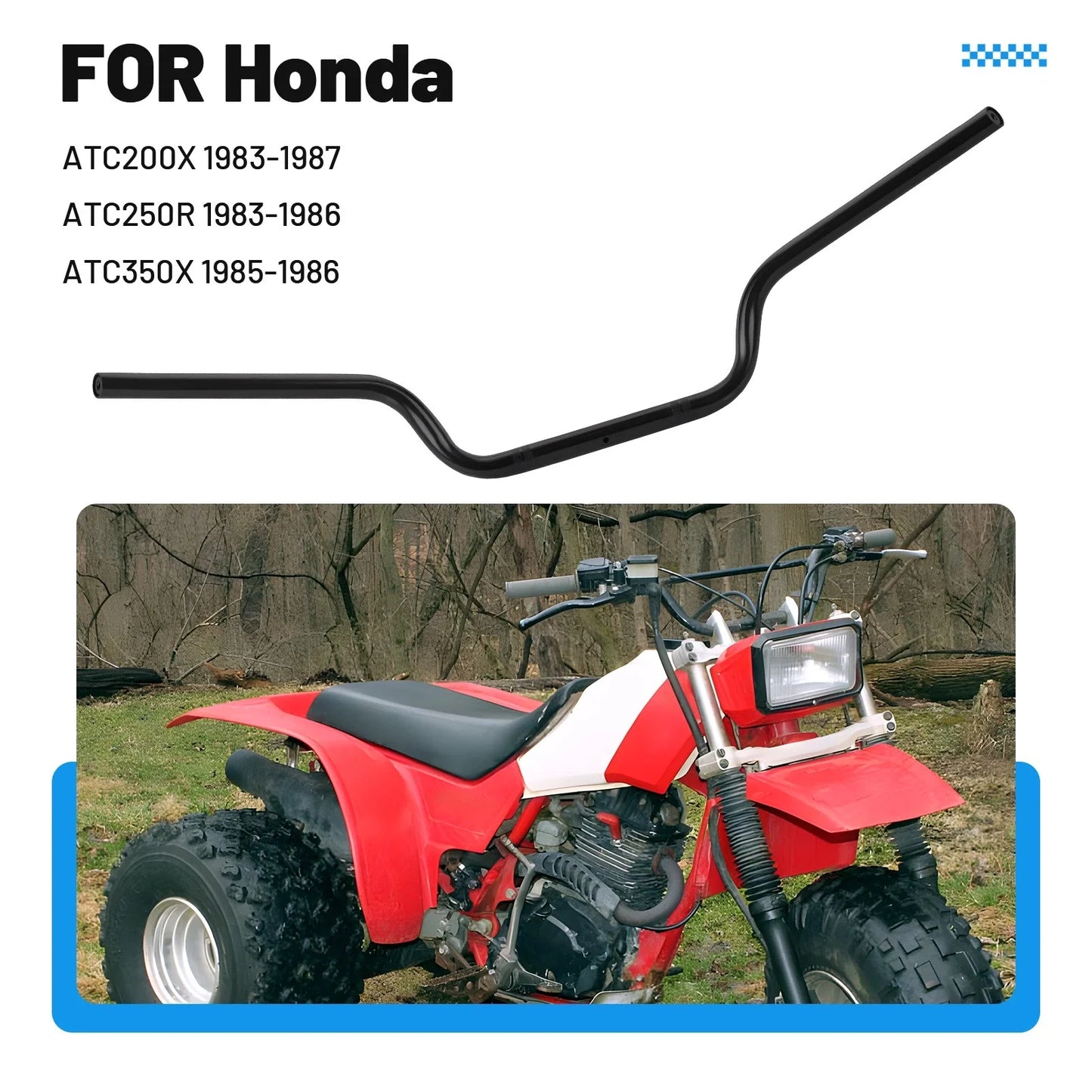 Heavy Duty Handlebar for Honda ATC 200X 250R 350X (1983–1987)