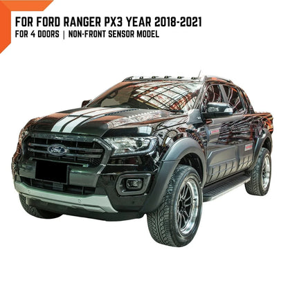 18G Silver Fender Flares for Ford Ranger PX3 (2018-2021)