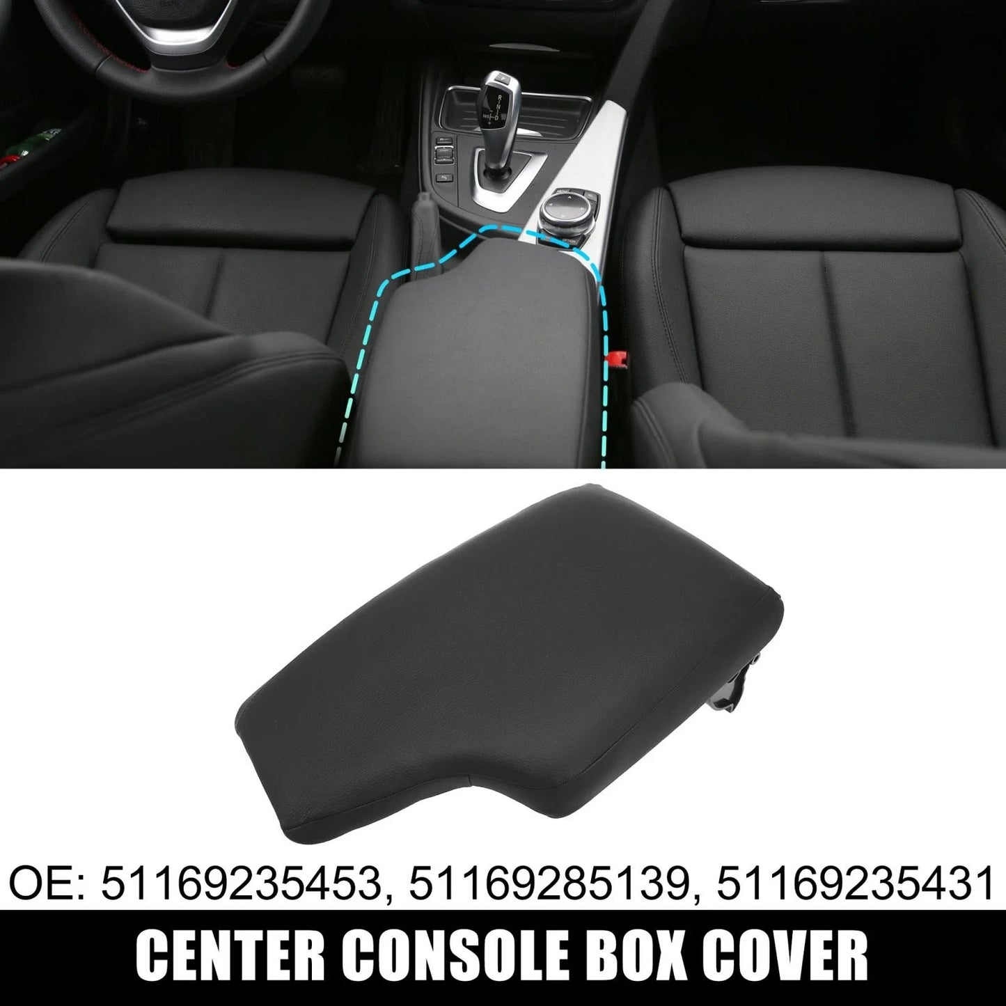 Center Console Armrest Panel Replacement for BMW 328i (2012 - 2016)