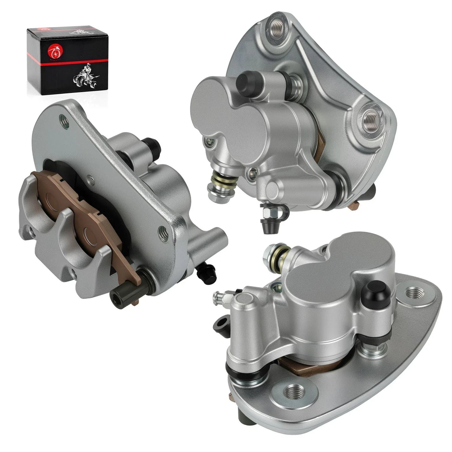 Front & Rear Brake Calipers w/Pads for Can-Am Commander (2011–2020)