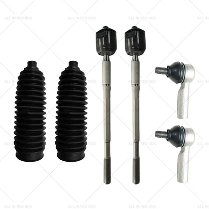 6PCS Inner Rack Tie Rod End Kit for Toyota Hilux 2005-2015 4WD GGN25R KUN26R