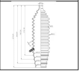 Power Steering Rack End Boots Universal