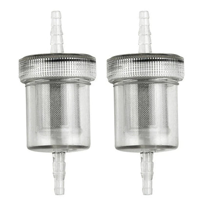 2 x Transparent Diesel Filter Fuel Kit Plastic Air Heater for Camper RV