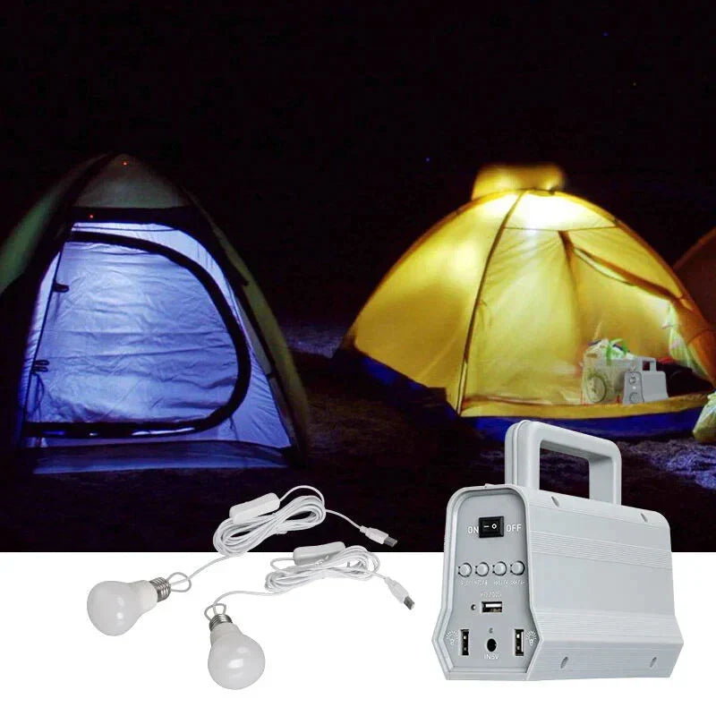 Portable Mini Solar Power Lighting System with Music Speaker