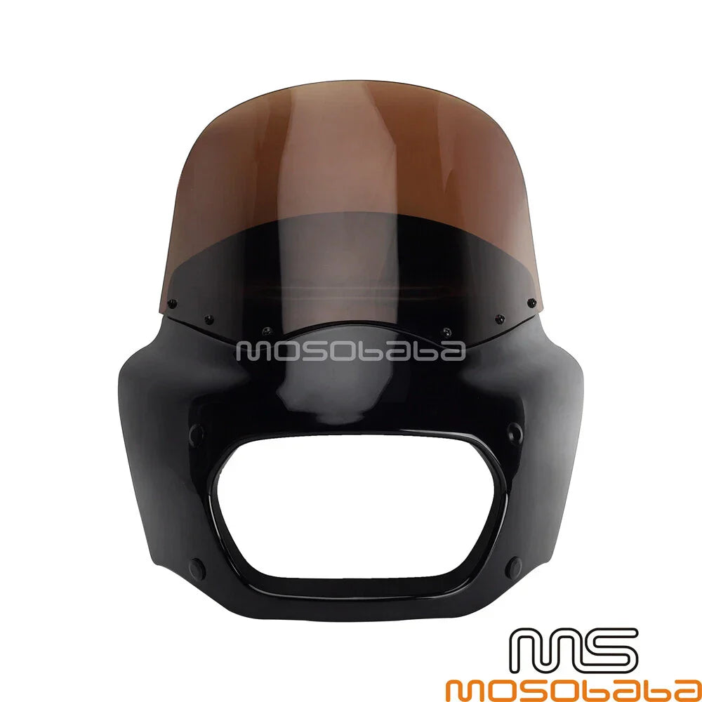 Smoke Windshield Headlight Fairing for Harley Softail Fat Bob (2018-2023)
