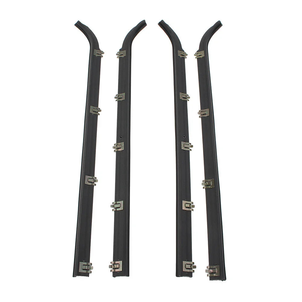 4 x Door Window Seal Weatherstrip for Ford F150 F250 F350 (1987-1997)