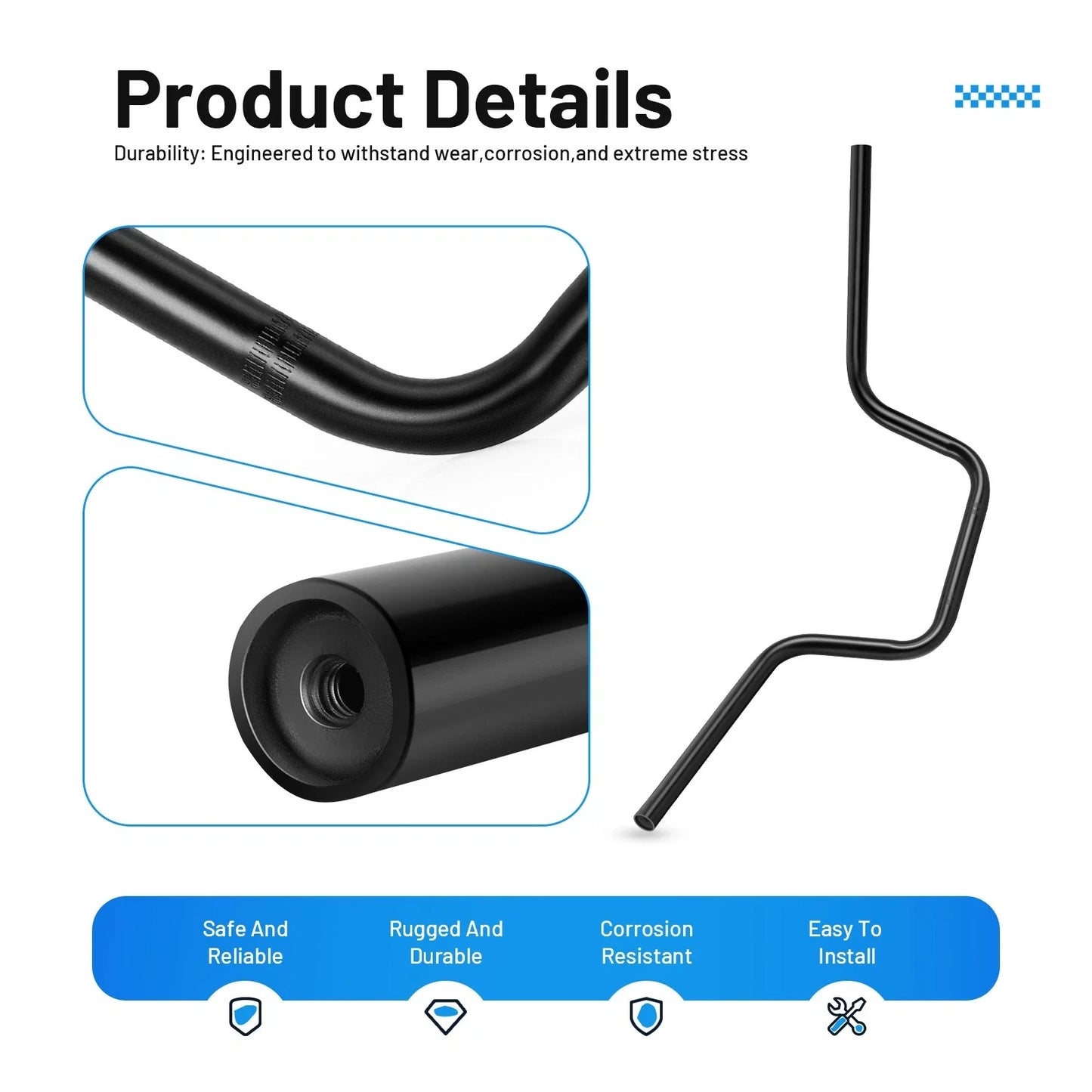 Heavy Duty Handlebar for Honda FourTrax Recon 250 TE TM (2005-2007)