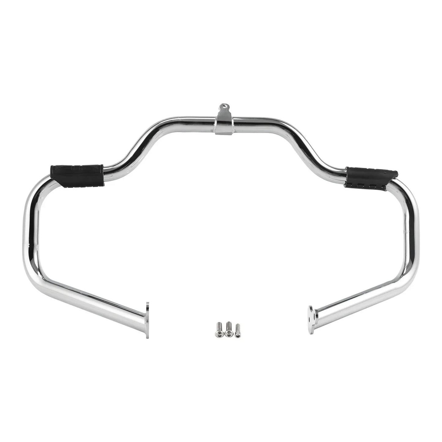 Mustache Highway Engine Guard Bar Chrome/Black for Harley Touring (2009-2024)
