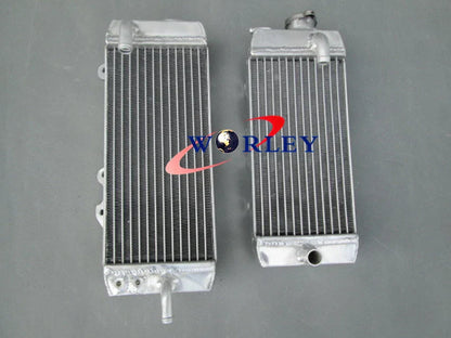 Aluminum Radiator + Blue Silicone Hoses for Kawasaki KXF250 KX250F (2011-2016)