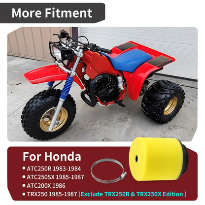 Air Filter Element for Honda ATC250R/ATC250SX/ATC200X (1983–1987)
