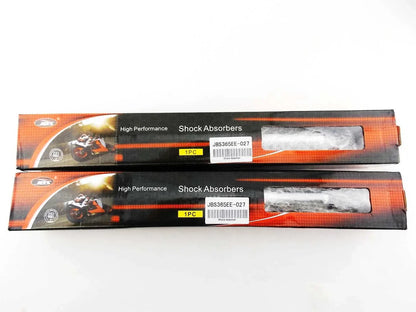 365mm JBS Orange/Chrome Shock Absorbers for Kawasaki F9 Bighorn