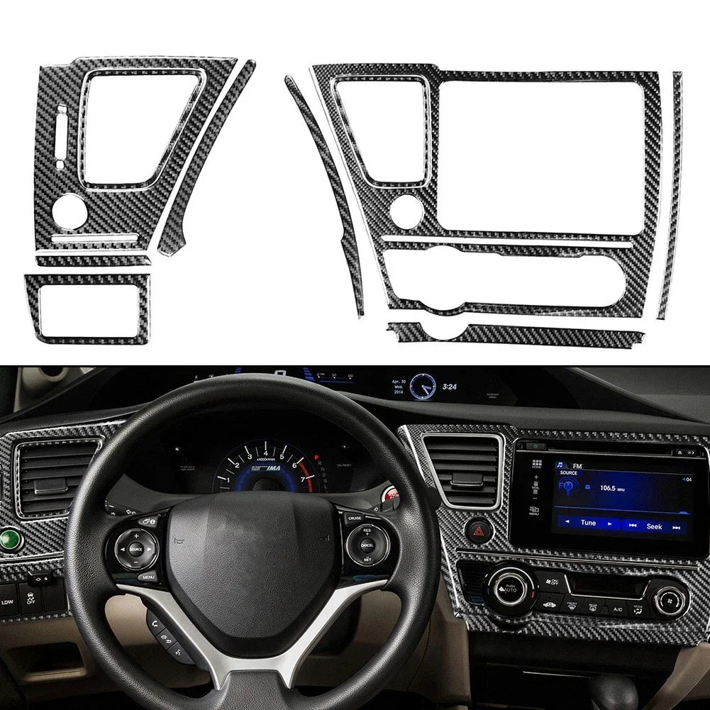 10 x Carbon Fiber Decal Set for Honda Civic 9th (2006–2011)
