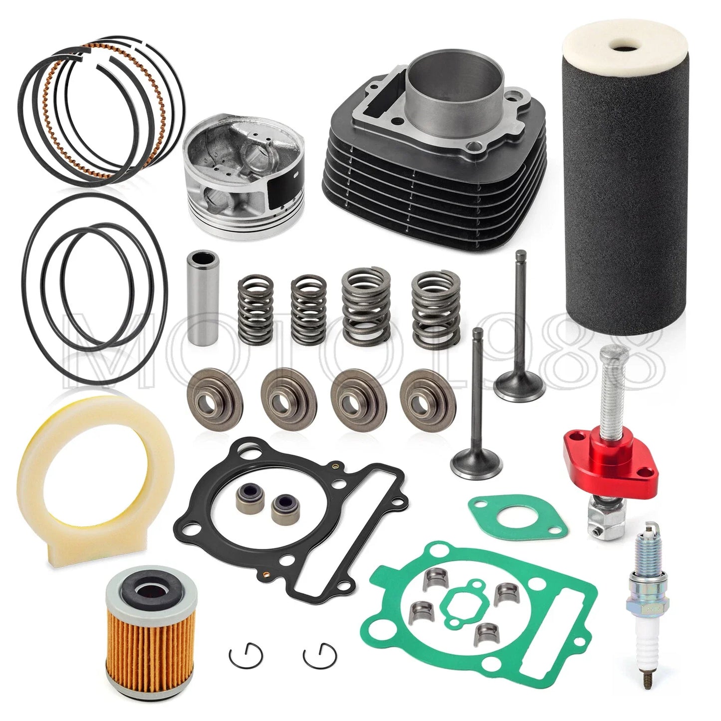 Top End Kit Cylinder Piston Valve Air Filter for YAMAHA Raptor 350 (2004–2011)
