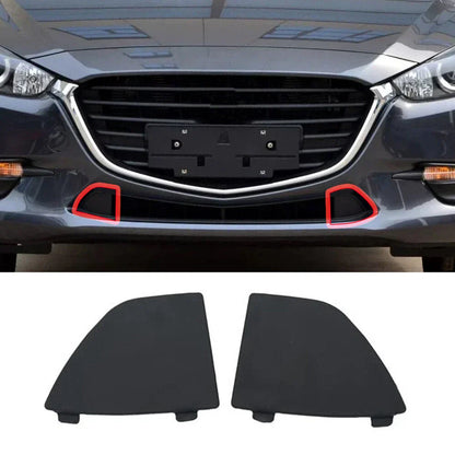 Front Bumper Lower Grille Tow Eye Covers for Mazda 3 (2017-2018)