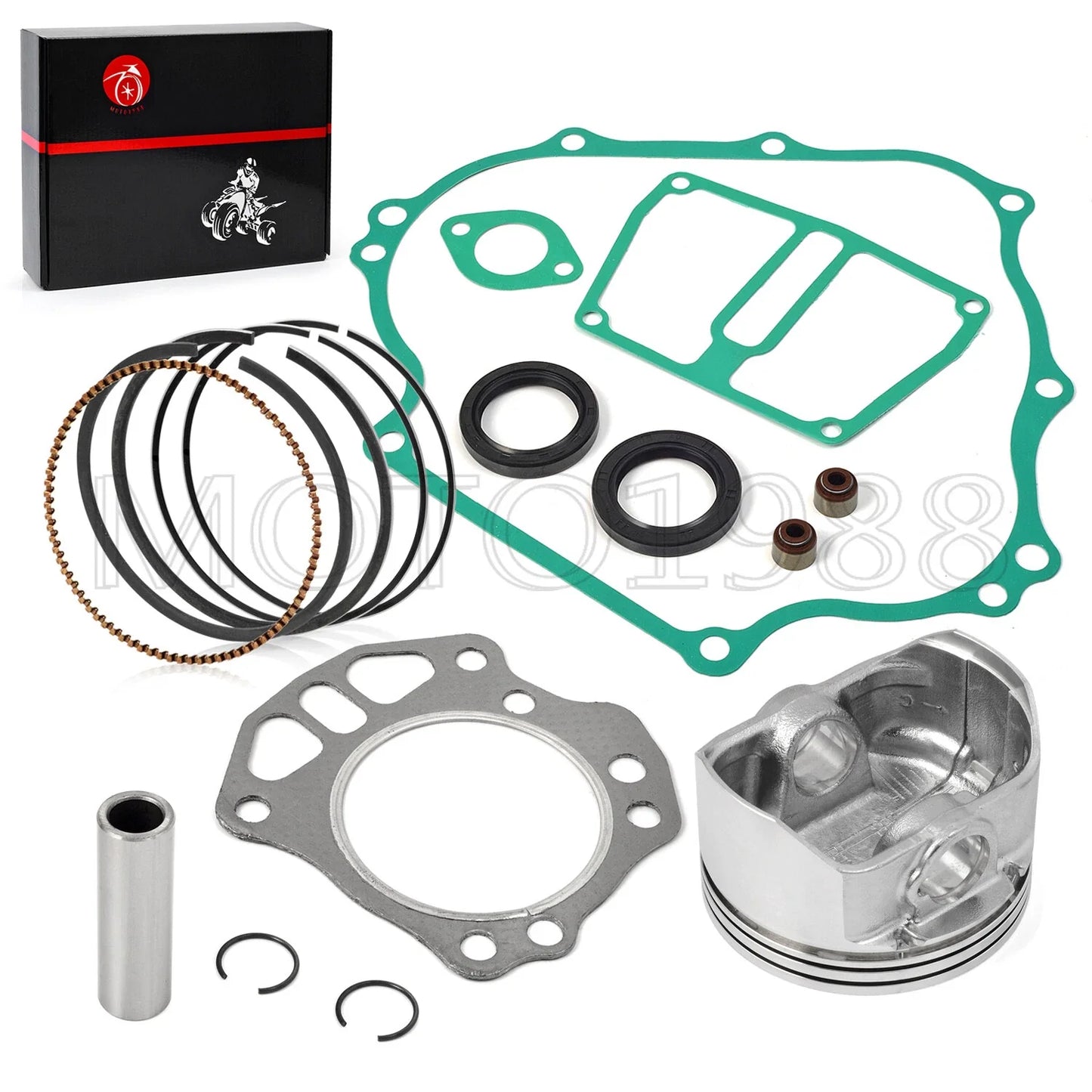 Gasket Kit with Piston Ring & Seal for EZGO FJ400D Golf Cart Engine (1999–2004)