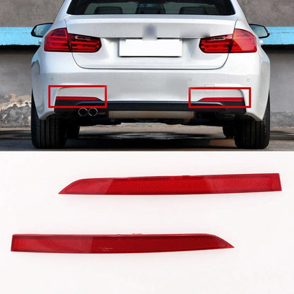 1 Pair / Rear Bumper Reflector Lamp for BMW 3-Series (2012–2017)