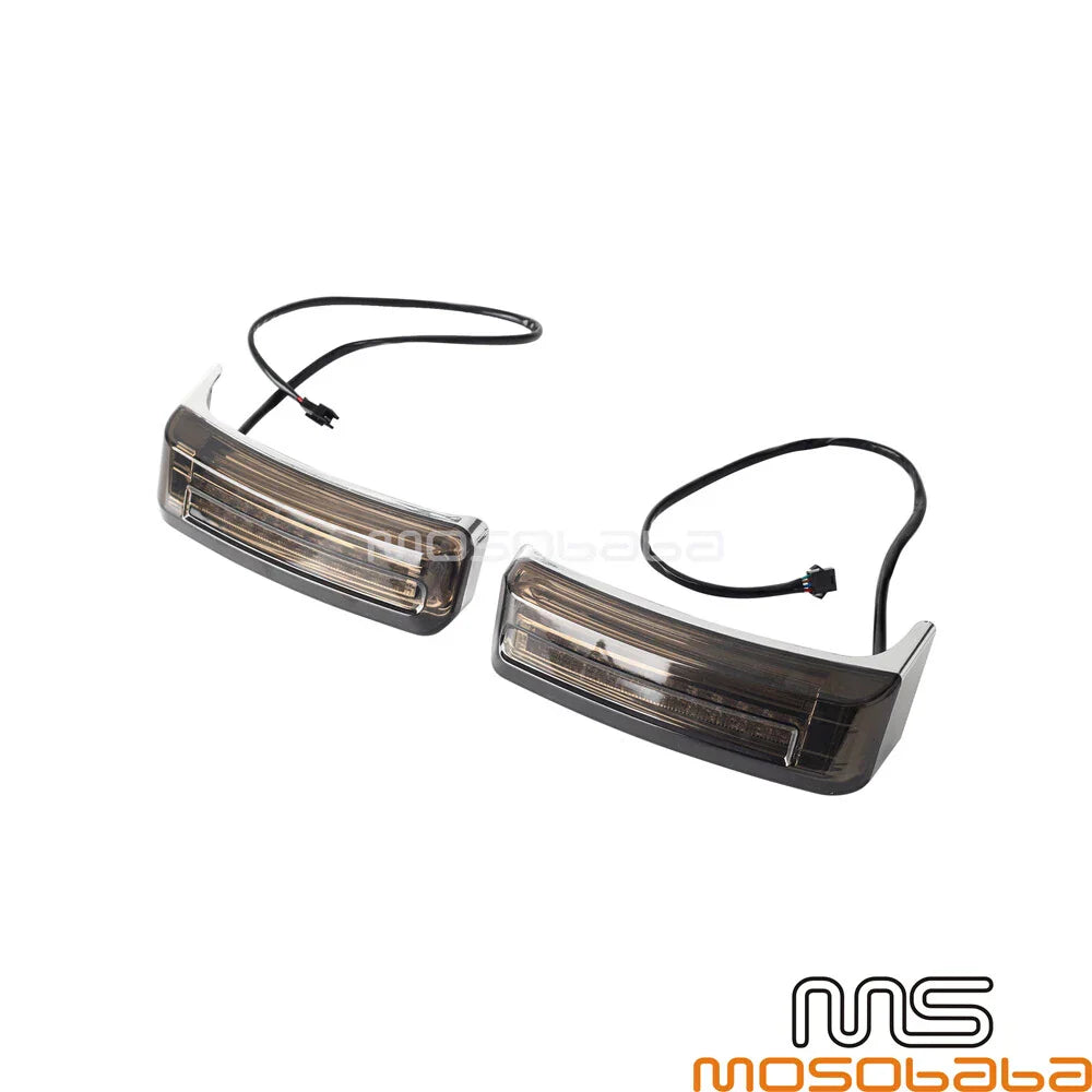 Rear LED Brake Saddlebag Lights for Harley Touring Street Glide Road King (97-13)