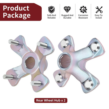 Rear Wheel Hubs 2 x For Suzuki LTR450 2x4 Quadracer (2006–2009)