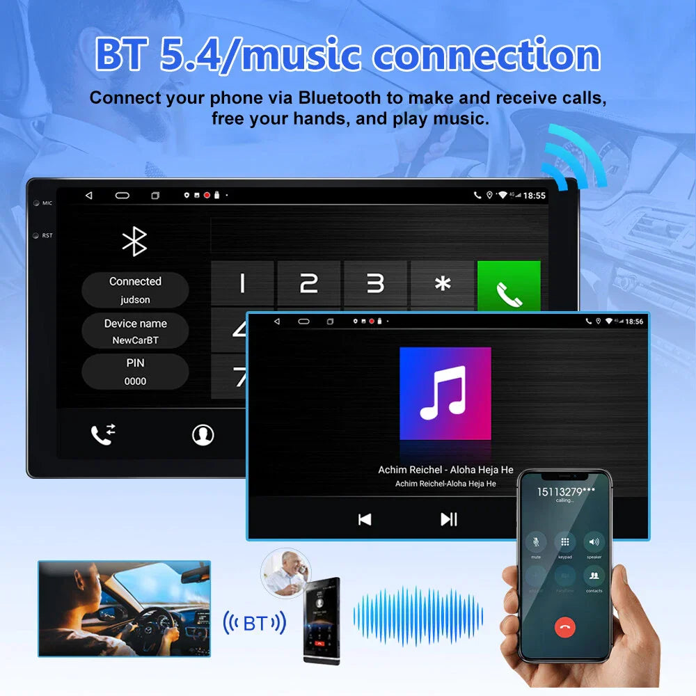 9'' Wireless Carplay & Android Auto Head Unit for Toyota Camry (2018-2019)