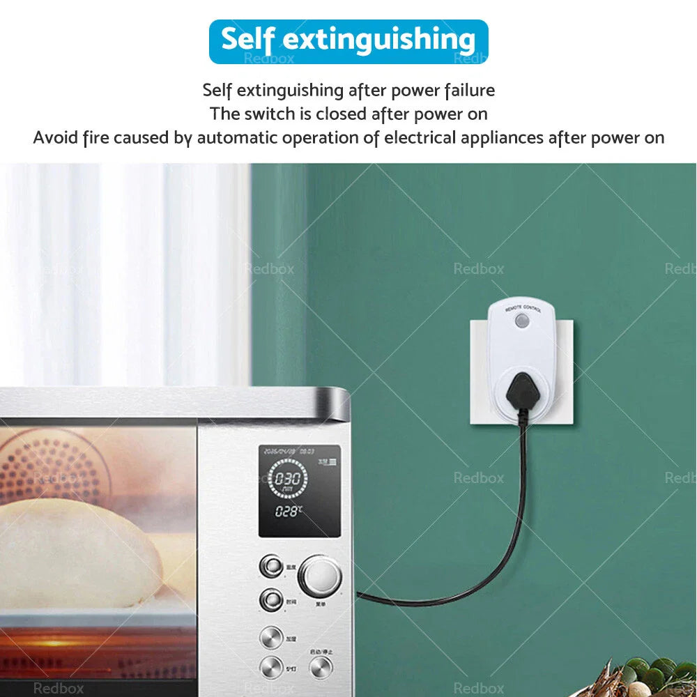 5 x Home Wireless Power Switch Mains Sockets &  Remote Controllers AU Plug