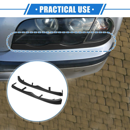 Front Bumper Lower Grille Headlight Trim Panel for BMW 330xi Black