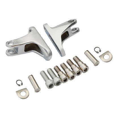 Chrome Passenger Foot Peg Mini Mount for Harley Touring Road Glide (1993-2025)