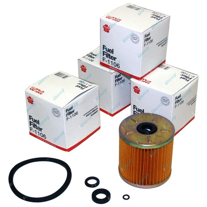 4 Primary Diesel Fuel Filter for Landcruiser 1HZ 4.2L 1PZ 3.5L F1106 Cartidge