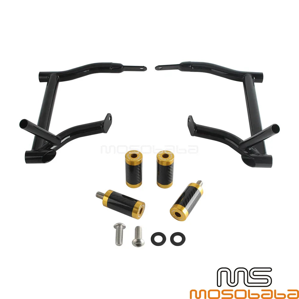 Saddlebag Guard Highway Crash Bar w/4 Sliders for Harley Road Glide (2008-2023)