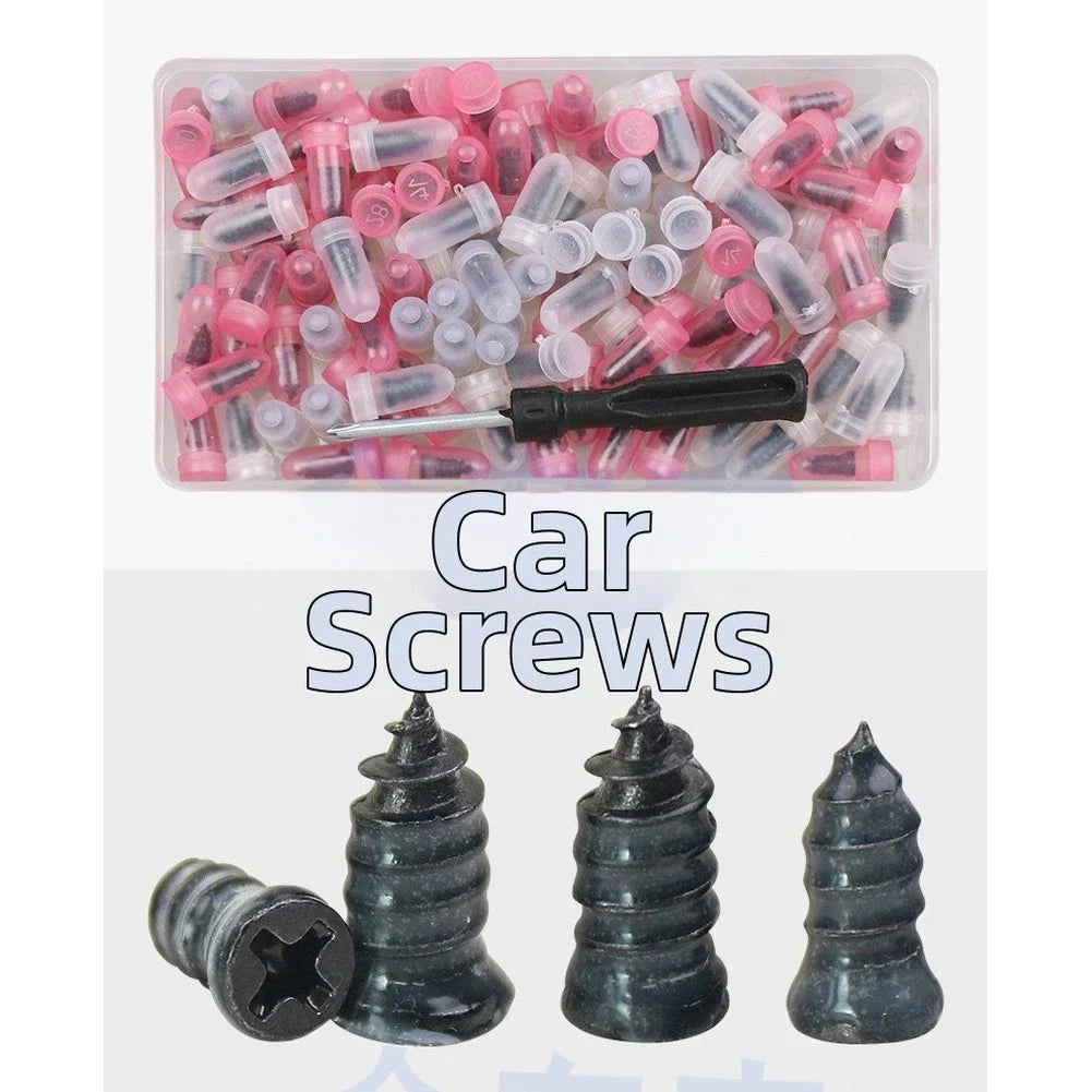 100PCS Tire Repair Nails Kit for Car Motorcycle Truck ATV Rubber Tire Repair