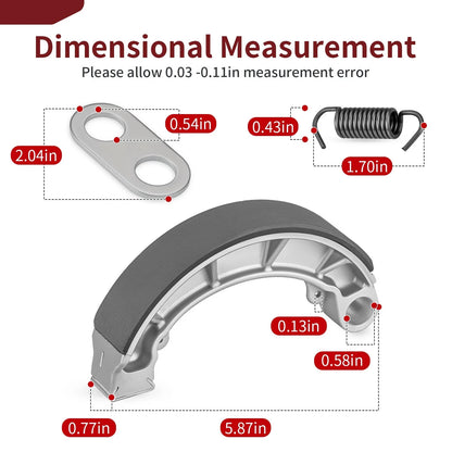 2 x Rear Brake Shoes for Honda Rancher 350 TRX350FE/FM/TE/TM (2000–2006)