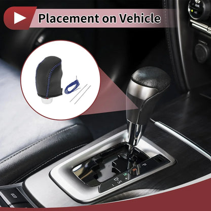 Car Gear Shift Knob Cover for Hyundai Sonata (2011-2014) - Black & Blue
