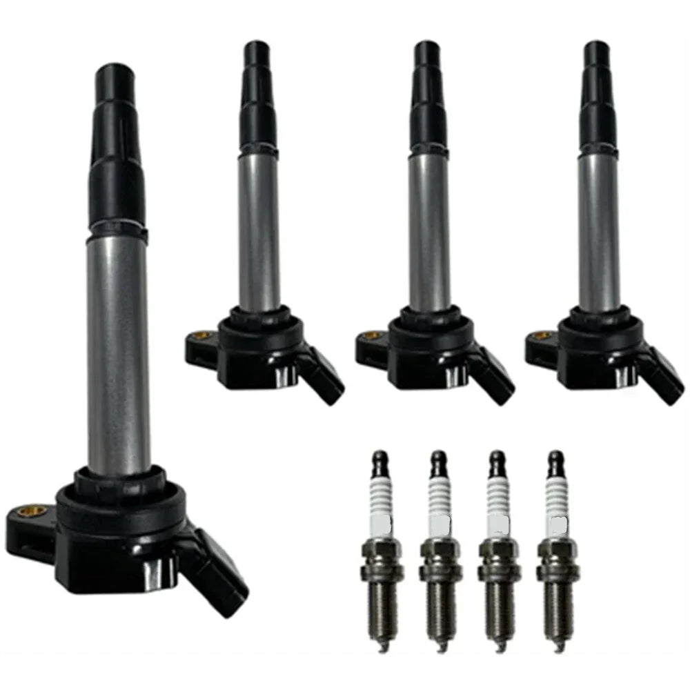 4 x Ignition Coils & Spark Plugs for Toyota Corolla / Matrix / Scion xD (2009-2013)