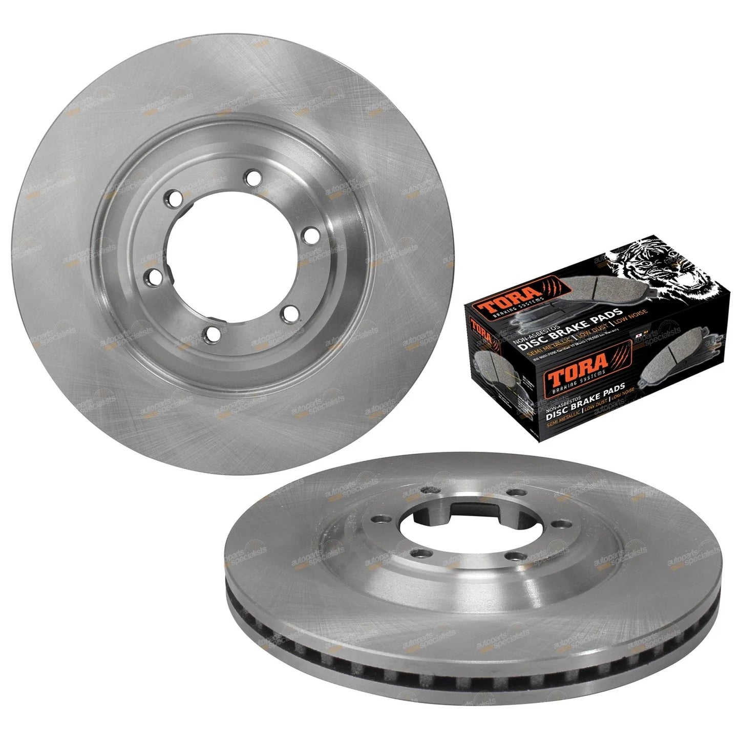 Front Disc Brake Rotors + Pads Set for Isuzu D-Max MU-X