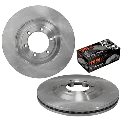 Front Disc Brake Rotors + Pads Set for Isuzu D-Max MU-X