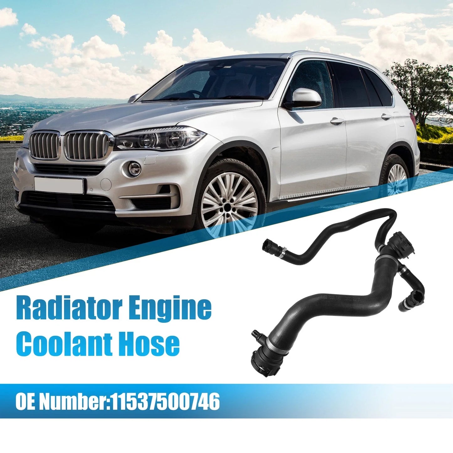 Upper Radiator Coolant Hose Pipe for BMW X5 (2000-2001)