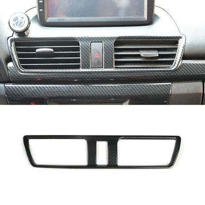 Air Outlet Vent Trim Cover Anti-corrosion Black Carbon Fiber for Accessories