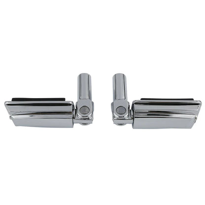 Pair Chrome Passenger Foot Pegs for Harley Softail Slim (2012-2017)