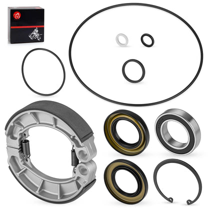 Rear Brake Drum Bearing Seals & Shoes for Honda Rancher 420 TRX420TM(2007–2013)
