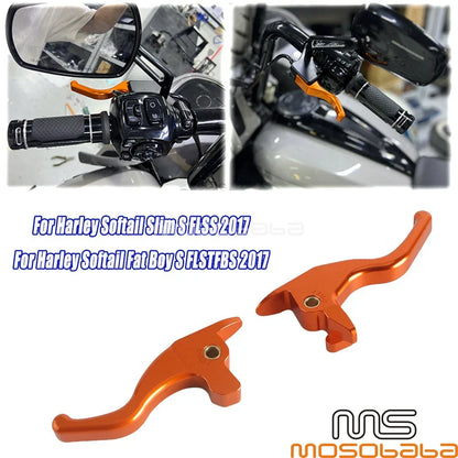Adjustable Brake Clutch Hand Levers for Harley Softail Slim S/Fat Boy S (2017)